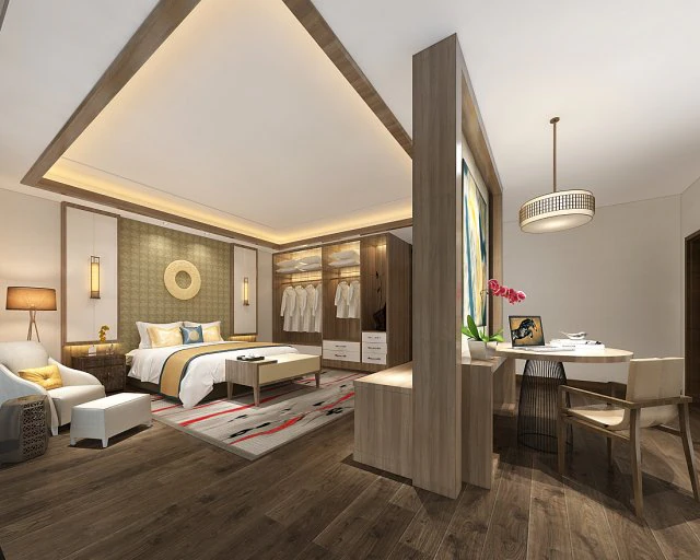 bedroom hotel suites designed a complete 28 3D Model .c4d .max .obj .3ds .fbx .stl .blend 