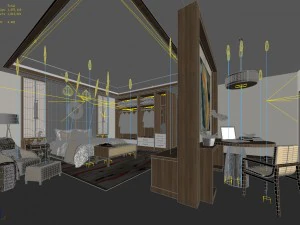 bedroom hotel suites designed a complete 28 3D Model