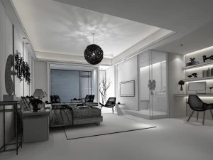 bedroom hotel suites designed a complete 29 3D Model