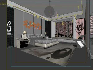 bedroom hotel suites designed a complete 29 3D Model
