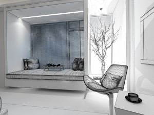 bedroom hotel suites designed a complete 29 3D Model