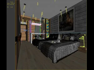 bedroom hotel suites designed a complete 30 3D Model