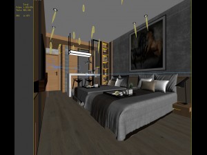 bedroom hotel suites designed a complete 30 Modèle 3D