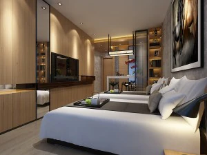bedroom hotel suites designed a complete 30 3D Model