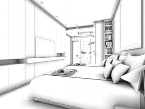 bedroom hotel suites designed a complete 30 3D Model