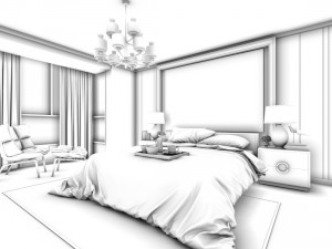 bedroom hotel suites designed a complete 31 3D 모델