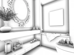 bedroom hotel suites designed a complete 31 3D Model