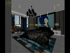 bedroom hotel suites designed a complete 31 3D 모델