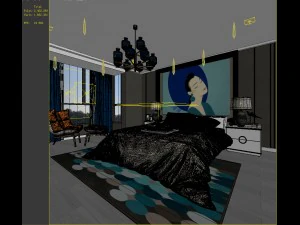 bedroom hotel suites designed a complete 31 3D Model