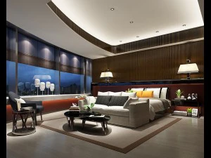 침실 호텔 스위트는 전체 32개를 디자인했습니다. 3D 모델