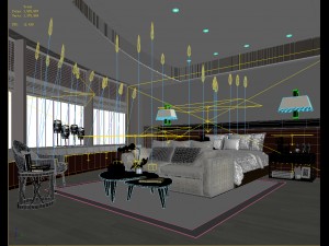 bedroom hotel suites designed a complete 32 3D 모델