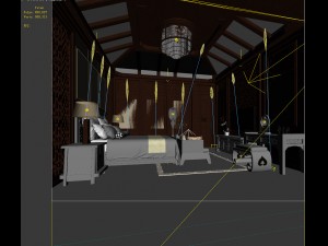 bedroom hotel suites designed a complete 36 3D Модель