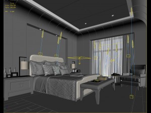 bedroom hotel suites designed a complete 37 Modèle 3D