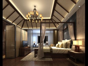 bedroom hotel suites designed a complete 38 3D Model