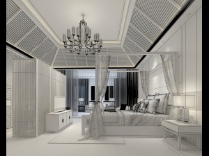 bedroom hotel suites designed a complete 38 3D Model
