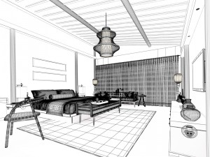 bedroom hotel suites designed a complete 39 Modèle 3D