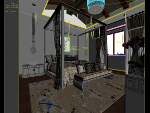bedroom hotel suites designed a complete 41 3D Model