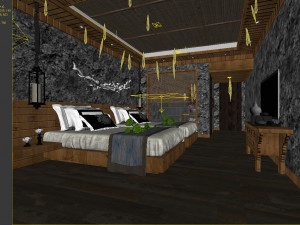 bedroom hotel suites designed a complete 44 3D Model