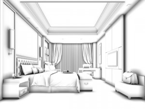 bedroom hotel suites designed a complete 48 Modelo 3D