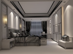 bedroom hotel suites designed a complete 48 Modelo 3D