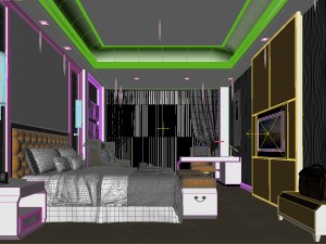 bedroom hotel suites designed a complete 48 Modelo 3D