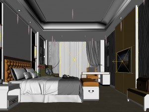 bedroom hotel suites designed a complete 48 Modelo 3D