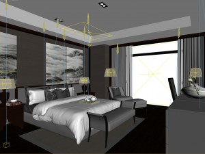 bedroom hotel suites designed a complete 49 Modèle 3D