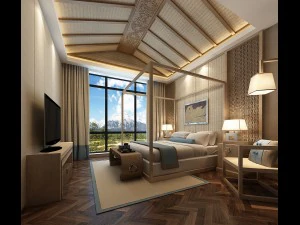 침실 호텔 스위트는 전체 50개를 디자인했습니다. 3D 모델