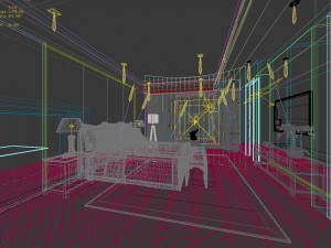 bedroom hotel suites designed a complete 52 3D Model