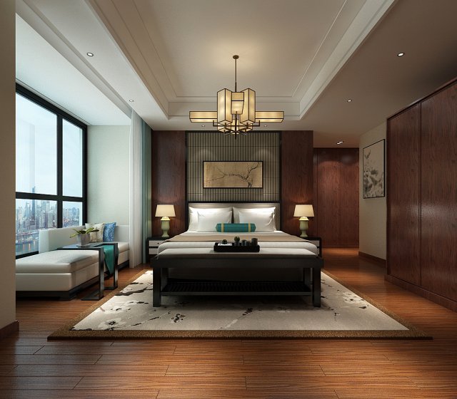 bedroom hotel suites designed a complete 53 Modèle 3D .c4d .max .obj .3ds .fbx .stl .blend 