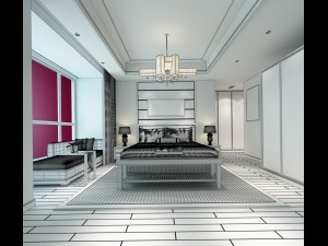 bedroom hotel suites designed a complete 53 Modèle 3D