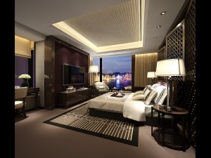 bedroom hotel suites designed a complete 54 3D Model