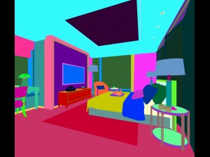 bedroom hotel suites designed a complete 54 3D Model