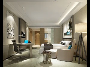 Hotelsuiten mit insgesamt 55 Schlafzimmern 3D Modell