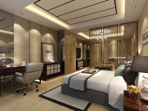 bedroom hotel suites designed a complete 57 3D Model