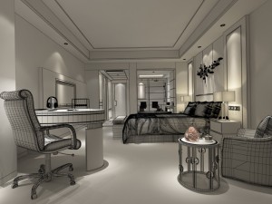 bedroom hotel suites designed a complete 58 Modelo 3D