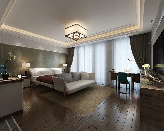 bedroom hotel suites designed a complete 59 3D Model .c4d .max .obj .3ds .fbx .stl .blend