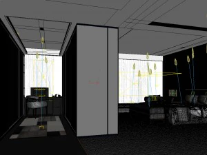 bedroom hotel suites designed a complete 60 3D Model