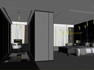 bedroom hotel suites designed a complete 60 Modelo 3D