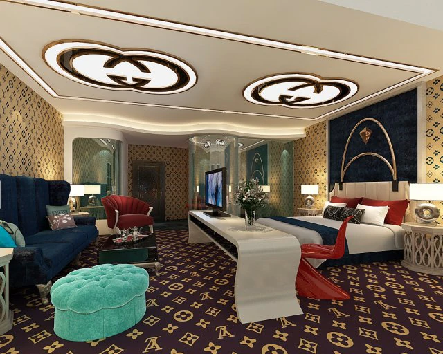 bedroom hotel suites designed a complete 65 3D Model .c4d .max .obj .3ds .fbx .stl .blend