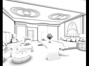 bedroom hotel suites designed a complete 65 3D Model