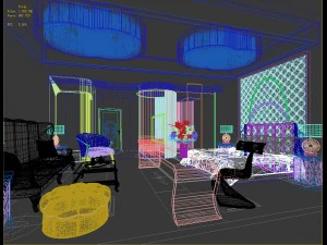 bedroom hotel suites designed a complete 65 3D Model