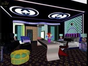 bedroom hotel suites designed a complete 65 3D Model