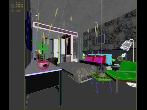 bedroom hotel suites designed a complete 66 3D Model