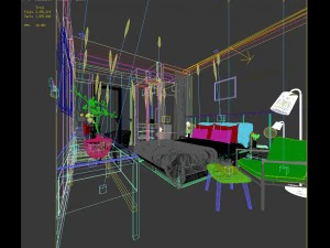 bedroom hotel suites designed a complete 66 3D Model