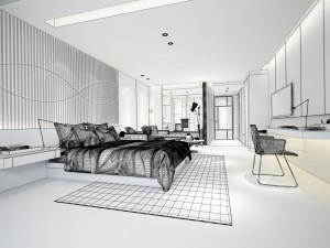 bedroom hotel suites designed a complete 67 3D 모델