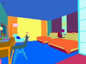 bedroom hotel suites designed a complete 68 3D मॉडल