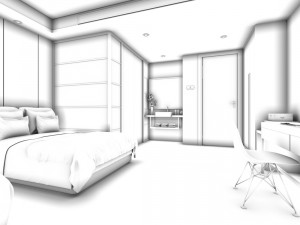 bedroom hotel suites designed a complete 68 3D मॉडल
