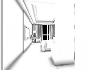bedroom hotel suites designed a complete 71 3D Model