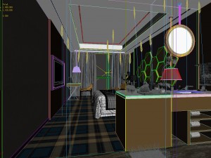 bedroom hotel suites designed a complete 71 3D Model
